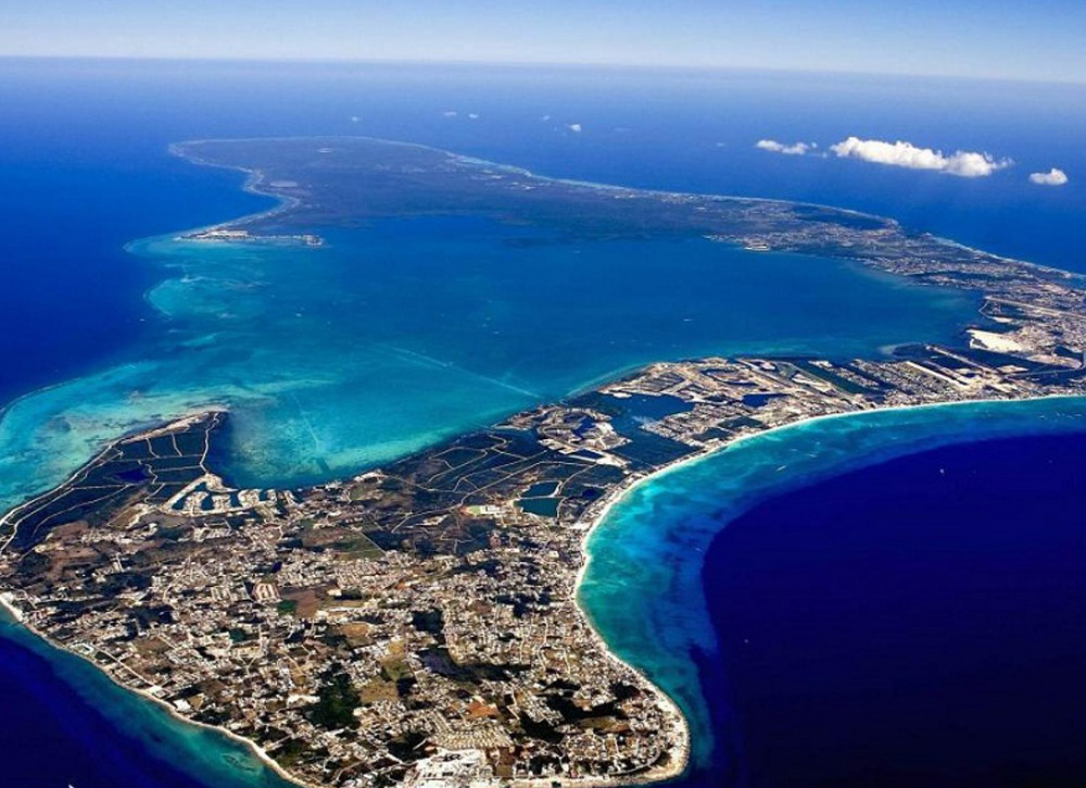 Sky View of The Cayman Islands